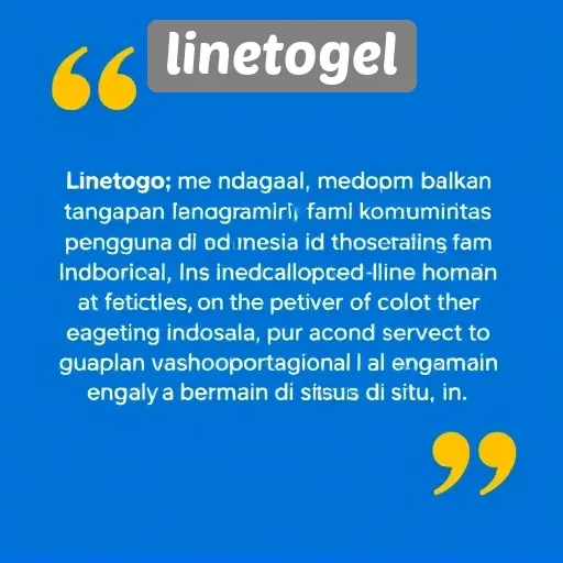 Tanggapan Komunitas Terhadap Situs Linetogel di Indonesia